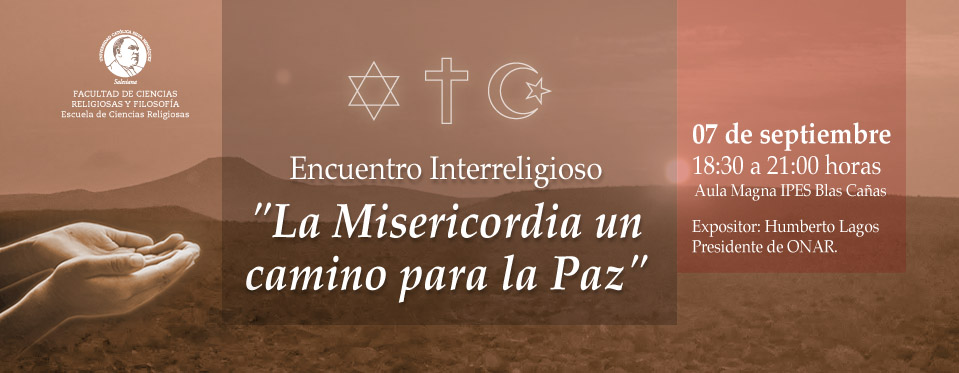 ONAR invita a participar en encuentro interreligioso de la Universidad Católica Silva Henríquez.