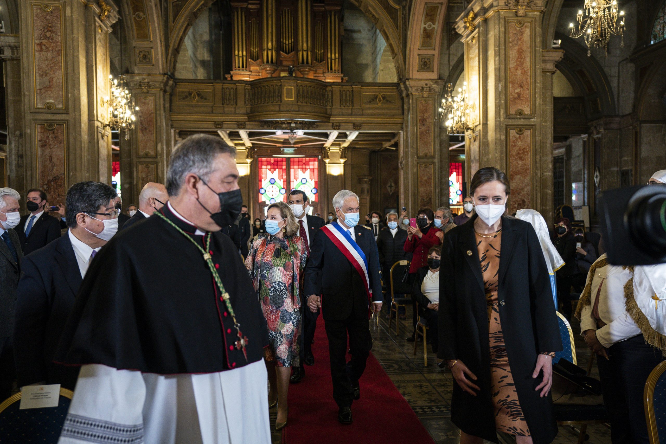 Presidente Piñera asiste a  Te Deum  ecuménico