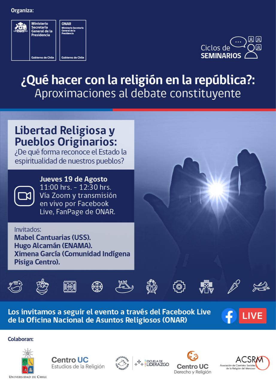 Conversatorio de libertad religiosa reúne a diversos pueblos originarios del país.