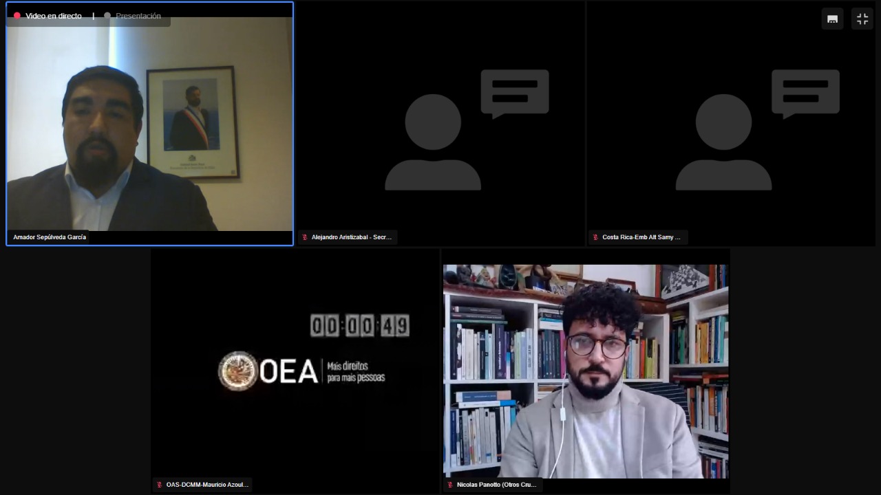 Asesor Amador Sepúlveda expone ante la OEA